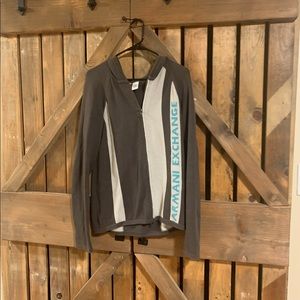 Vintage Armani Exchange Zip Up Sweater M